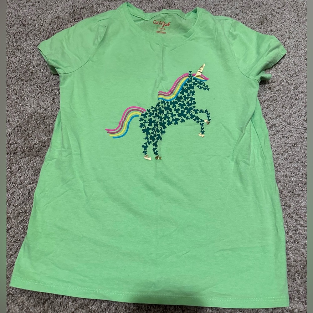 Cat & jack at Patrick’s day unicorn